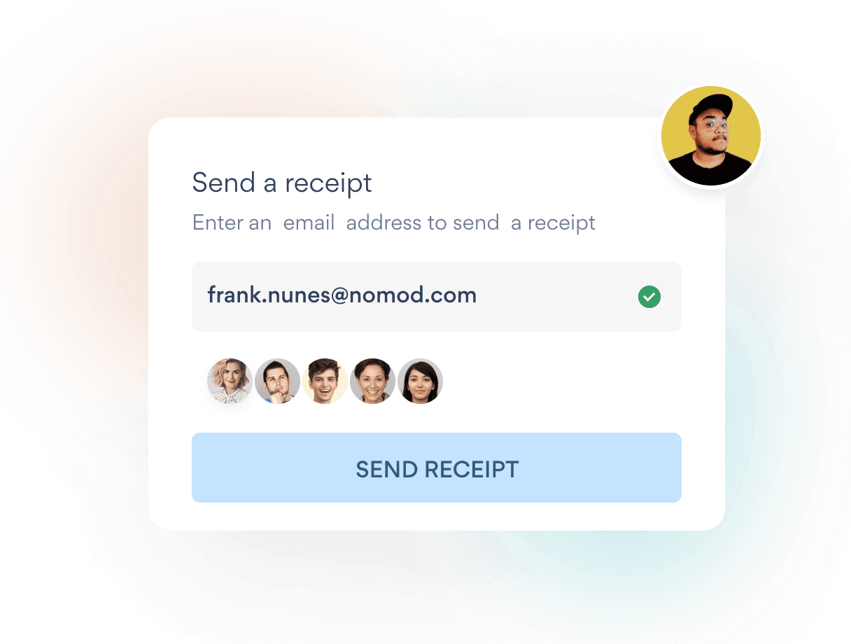 Send beautiful receipts on your phone with Nomod